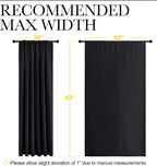 NICETOWN Halloween Black Blackout Curtain Blinds - Image 7