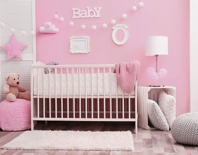 197"x17.7" Pink Wallpaper Solid Color Peel and Stick Wallpaper Pink Contact - Image 5
