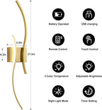 Battery Operated Wall Sconces Set of Two - Image 5