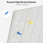 Acoustic Felt Bulletin Board Tiles Self-Adhesive Sound Absorbing Wall Panels - Image 3