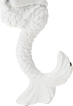 SOFFEE DESIGN 2pcs White Mermaid Shape Metal Coat Hooks, Playful 3D Mermaid - Image 7