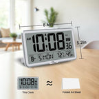 WallarGe Auto Set Digital Wall Clock Battery Operated, Desk Clocks - Image 2