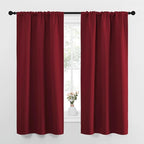 NICETOWN Christmas Burgundy Curtains Blackout Drape Panels by NICETOWN