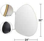 Irregular Wall Mirror Asymmetrical Mirror, Decorative Modern Mirror, Tempered - Image 4