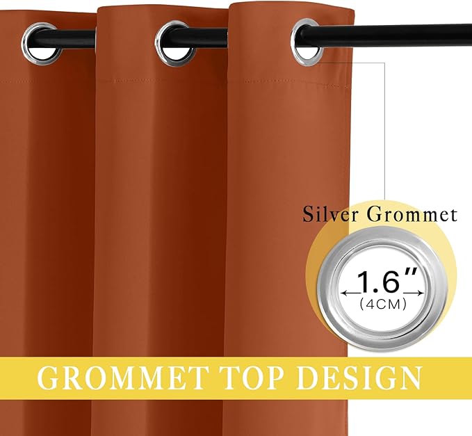NICETOWN Room Darkening Short Curtain 54 inches Long - Image 5