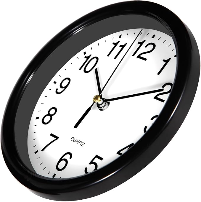 Silent Wall Clock Non Ticking, 6 Inch Wall Clocks Battery Operated, Small - Image 4