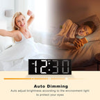 JALL 12'' Large Digital Wall Clock, Big LED Number Dispaly, Night Light - Image 7
