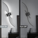 CANEOE Modern Led Wall Light, 39inch Black Indoor Led Wall Sconce Lighting - Image 5