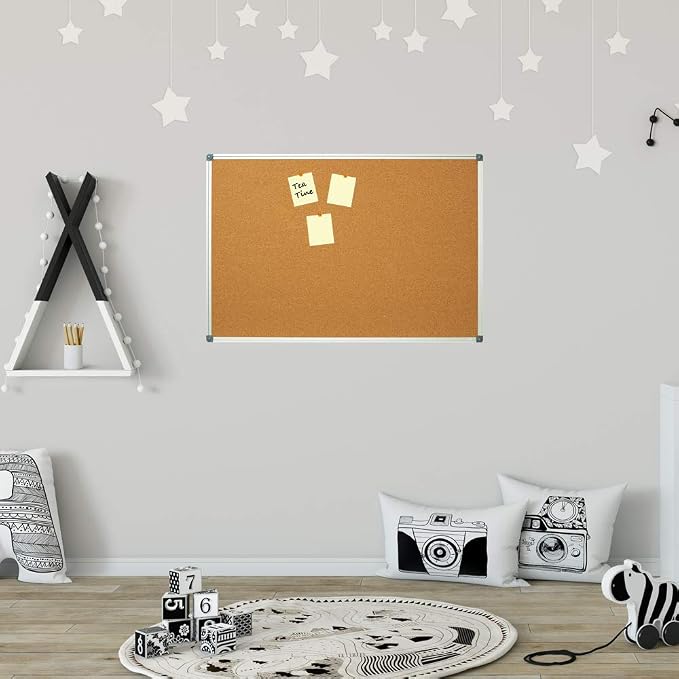 Lockways Cork Board Bulletin Board, 2 Pack Double Sided Corkboard 36" x 24" - Image 6