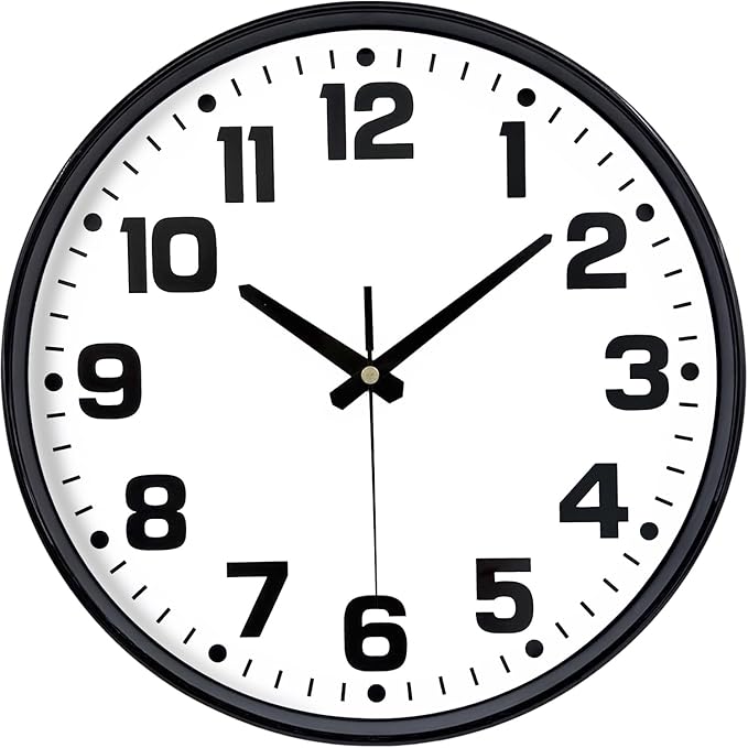 Wall Clock, 8inch Modern Silent Non-Ticking Wall Clocks Battery Operated by MABPEDO