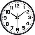 Modern Silent Wall Clock, 12 Inch Non-Ticking Battery Operated Clock, Round by MABPEDO