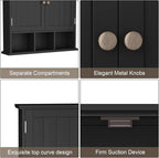 ChooChoo Bathroom Cabinet Wall Mounted 2-Door - Image 5