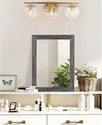 AAZZKANG Wall Mirror with Rectangle Wood Frame Rustic Decorative Hanging Mirrors - Image 4