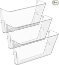 Gawerk Clear Acrylic Single Pocket, Plastic Hanging Wall Mount File Holder by Gawerk