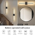SAIMAND Wall Sconces Set of 2 Battery Operated, Wireless USB 8000mAh - Image 3