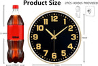 Modern Silent Wall Clock, 10inch Non-Ticking Analog Battery Operated Clock - Image 3