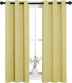 NICETOWN Window Curtain Panels, Thermal Insulated Solid Grommet Blackout - Image 2