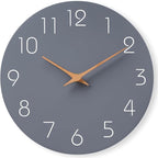 Mosewa Large Wall Clock 16 Inch Gray Modern Silent Non Ticking Battery Operated by MOSEWAWALLCLOCK
