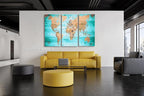 ZEYDRT Wall Art Living Room map of the world Office Wall Decoration Bedroom - Image 4