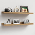Boswillon 23.6 Inches Long Floating Shelves, 2 Set Modern Wall Shelf by Boswillon