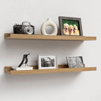 Boswillon 23.6 Inches Long Floating Shelves, 2 Set Modern Wall Shelf by Boswillon
