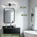 CANEOE Modern LED Wall Sconce Set of Two, 6000K Warm White Led Wall Light - Image 5