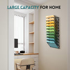 SUPEASY 10 Tier Wall File Organizer, Hanging Wall Mounted Mail Organizer - Image 2