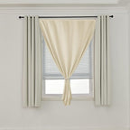 AJAZZ 100% Blackout Curtains for Bedroom Self Adhesive Curtains Temporary - Image 7