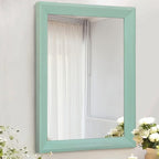 AAZZKANG Wood Framed Mirror Rectangle Modern Farmhouse Wall Mirrors Decor Large by AAZZKANG