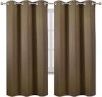 LEMOMO Brown Thermal Blackout Curtains/42 x 72 Inch/Set of 2 Panels Room - Image 2