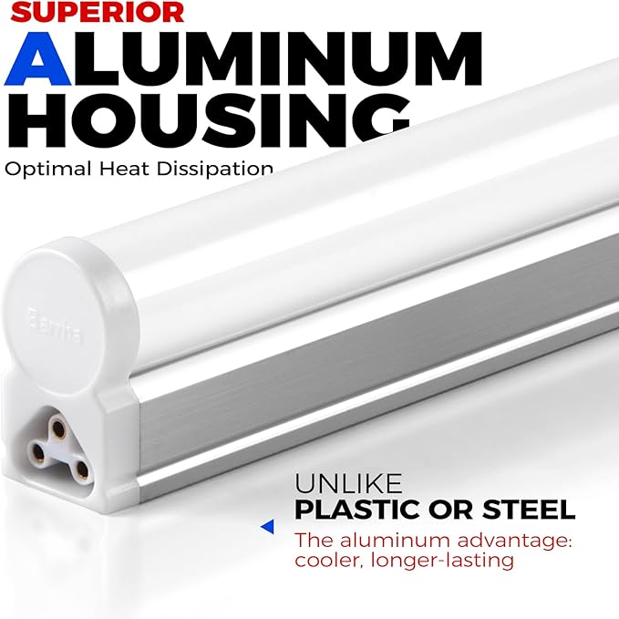 Barrina 6 Pack LED T5 Integrated Single Fixture 1FT, Linkable Under Cabinet - Image 2