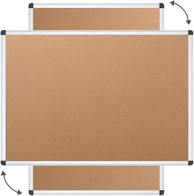 VIZ-PRO Cork Notice Board, 24 X 18 Inches, 3 Pack - Image 4