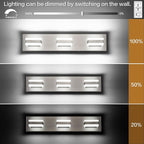 SOLFART Bathroom Vanity Lights Over Mirror Brushed Nickel Bathroom Light - Image 2