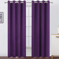 LEMOMO Blackout Curtains 52 x 120 Inch Long Purple Curtains Set of 2 Panels by Lemomo