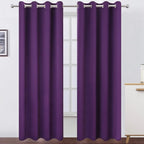 LEMOMO Blackout Curtains 52 x 120 Inch Long Purple Curtains Set of 2 Panels by Lemomo