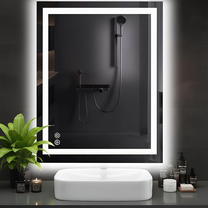 DUMOS 36.1"x48.1" LED Bathroom Mirror, Smart Anti-Fog Bathroom Vanity Mirror by DumosLifestyle