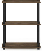 Furinno TURN-S-TUBE Storage Shelves, 3-Tier Book Shelf, Corner Shelf, Toolless - Image 4