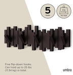 Umbra Sticks Wall-Mounted Coat Rack Rail Hook - Image 5
