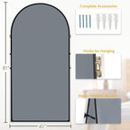 Dewfig Arched Full Length Mirror, Oversized Full Body Mirrors - Image 5