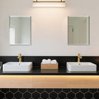 Beveled Bathroom Mirror for Wall, Rectangle Frameless Wall Mirror 16" x 12" - Image 6