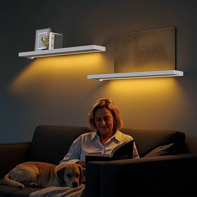 BAMEOS Floating Shelves with LED - Image 3