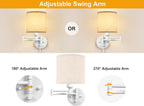 GOODATE Plug in Wall Sconces - Image 4