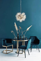Dimoon 236''x17.7'' Blue Peel and Stick Wallpaper Contact Paper Modern Self - Image 5