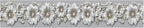 Silver Floral Wallpaper Border 196x4 Inch Peel and Stick Wall Border Metallic - Image 2
