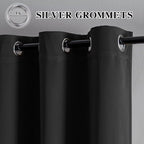 IGEMAEVE Blackout Curtains 84 Inch Length 2 Panels Set, Grommet Energy Saving - Image 2