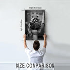 DIHSIEG Inspirational Canvas Wall Art funny bathroom wall art Print Poster - Image 2