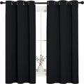 NICETOWN Halloween Pitch Black Solid Thermal Insulated Grommet Blackout by NICETOWN