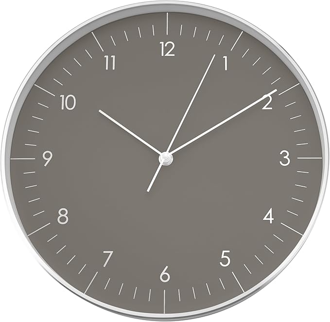 LUUK LIFESTYLE Silent Quartz Wall Clock, Nordic and Minimalist Design, Interior by LUUKLIFESTYLE