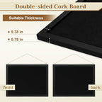 2-Pack Double-sided Black Cork Board - Image 2