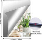 JUNEBRUSHS 4 Pack Self Adhesive Acrylic Mirrors, 12x 16 Inch Mirrors Tiles - Image 2